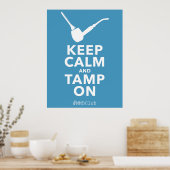 Ruhe und Lampe behalten Poster (Küche)