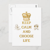 Ruhe und Leben behalten Postkarte (Vorne/Hinten)