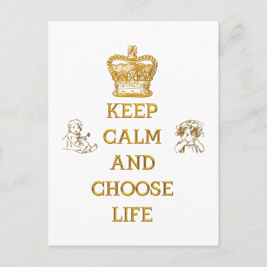 Ruhe und Leben behalten Postkarte (Vorderseite)