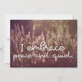 Ruhe und leise Magnetkarte Magneteinladung (Vorderseite)