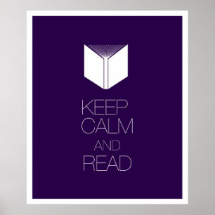 Ruhe und Lesen behalten Poster