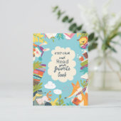 Ruhe und Lesen behalten Postkarte (Stehend Vorderseite)