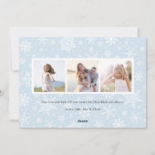 Ruhe und Licht | Hanukkah-Fotokarte Feiertagskarte (Rückseite)