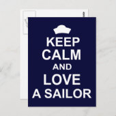 Ruhe und Liebe als Seemann behalten Postkarte (Vorne/Hinten)