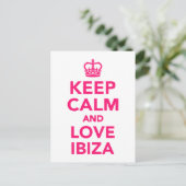 Ruhe und Liebe auf Ibiza behalten Postkarte (Stehend Vorderseite)