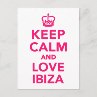 Ruhe und Liebe auf Ibiza behalten Postkarte