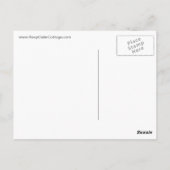 Ruhe und Liebe auf Rosa behalten Postkarte (Rückseite)