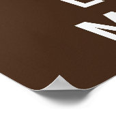 Ruhe und Liebe behalten Elche Druck oder Plakat (Ecke)