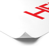 Ruhe und Liebe behalten Igel Poster (Ecke)