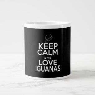Ruhe und Liebe behalten Iguanas Jumbo-Tasse