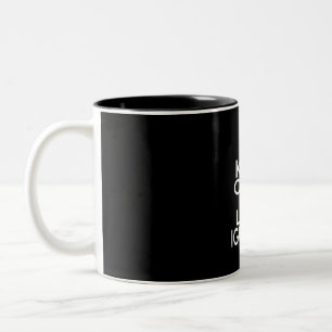 Ruhe und Liebe behalten Iguanas Zweifarbige Tasse