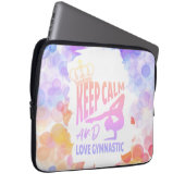 Ruhe und Liebe behalten - Laptopschutzhülle (Vorne Rechts)