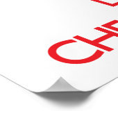 Ruhe und Liebe behalten Poster (Ecke)