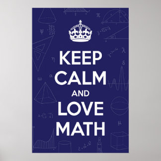 Ruhe und Liebe behalten Poster