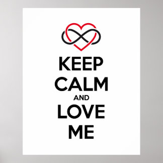 Ruhe und Liebe behalten Poster