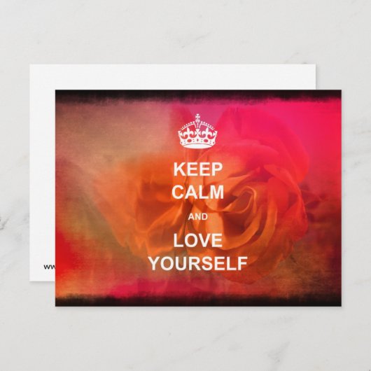 Ruhe und Liebe behalten Postkarte (Vorne/Hinten)