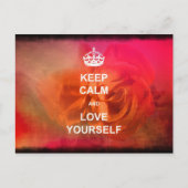 Ruhe und Liebe behalten Postkarte (Vorderseite)