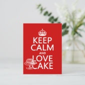 Ruhe und Liebe behalten Postkarte (Stehend Vorderseite)