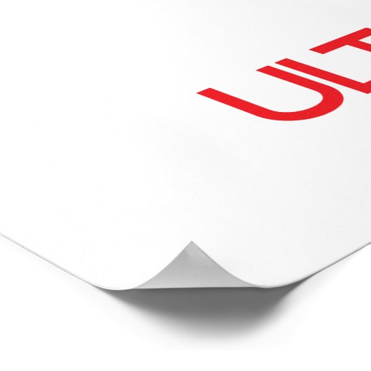 Ruhe und Liebe behalten Ultimate Frisbee Poster (Ecke)