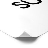 Ruhe und Liebe behalten Zuckerhut Poster (Ecke)