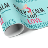 Ruhe und Liebe Gymnastik behalten Geschenkpapier (Rolleneckpunkt)