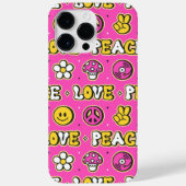 Ruhe und Liebe Hippy Style Case-Mate iPhone Hülle (Rückseite)
