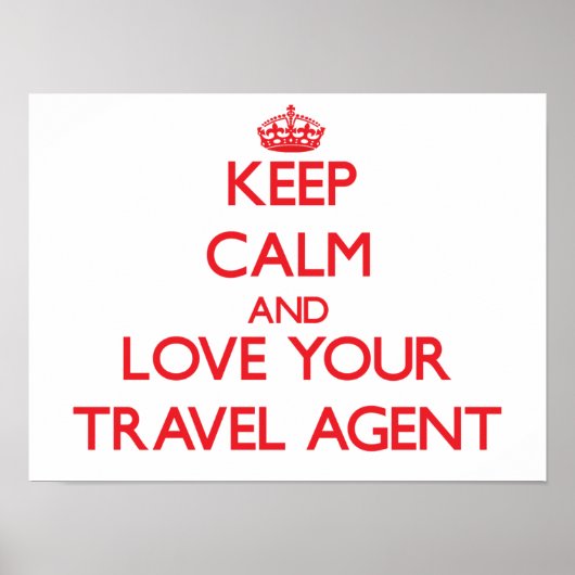 Ruhe und Liebe Ihres Agenten behalten Poster (Vorne)