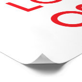 Ruhe und Liebe Ihres Osteopath behalten Poster (Ecke)