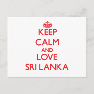 Ruhe und Liebe in Sri Lanka behalten Postkarte