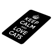 Ruhe und Liebe Katzen behalten Magnet (Linke Seite)