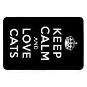 Ruhe und Liebe Katzen behalten Magnet (Horizontal)