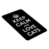 Ruhe und Liebe Katzen behalten Magnet (Rechte Seite)
