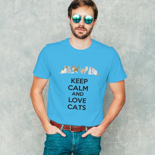 Ruhe und Liebe Katzen behalten T-Shirt