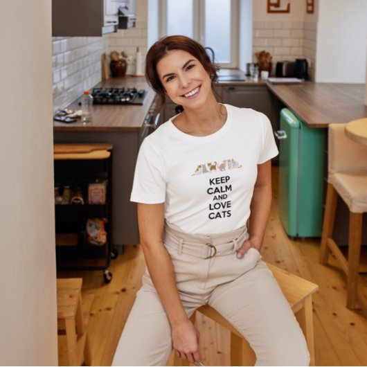 Ruhe und Liebe Katzen behalten T-Shirt