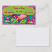 Ruhe und Liebe Retro-Stil Visitenkarte (Vorne/Hinten)