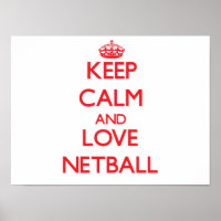 Ruhe und Liebe von Netball behalten