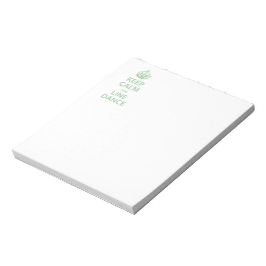 Ruhe und Line Dance behalten Notizblock (Rotiert)