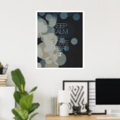 Ruhe und Lösung für X behalten Poster (Heimbüro)
