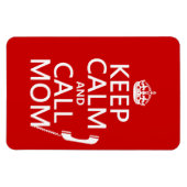 Ruhe und Mama behalten - alle Farben Magnet (Horizontal)