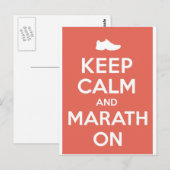 Ruhe und Marathon Postkarte (Vorne/Hinten)