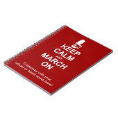 Ruhe und März behalten | Custom Notizblock (Linke Seite)