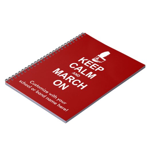 Ruhe und März behalten | Custom Notizblock (Linke Seite)