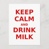 Ruhe und Milch behalten Postkarte (Vorderseite)