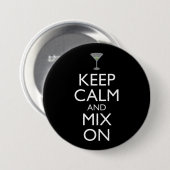 Ruhe und Mix auf Barkeeper behalten Button (Vorne & Hinten)