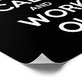 Ruhe und Motivierend Poster behalten (Ecke)