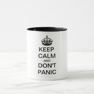 Ruhe und NICHT PANIC behalten - personalisierter T Tasse