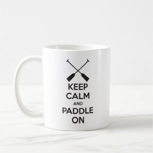 Ruhe und Paddel behalten Kaffeetasse