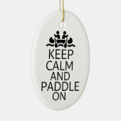 Ruhe und Paddel behalten Keramik Ornament (Rechts)