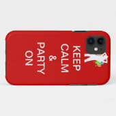 Ruhe und Party behalten Case-Mate iPhone Hülle (Rückseite (Horizontal))