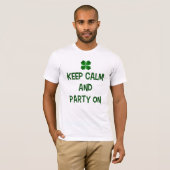 Ruhe und Party behalten T-Shirt (Vorne ganz)